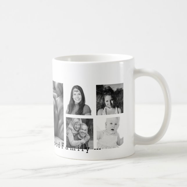 Custom 9 Instagram Photo Collage Coffee Mug (Right)