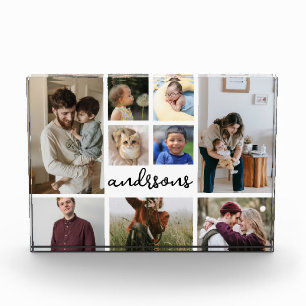 Custom 9-Photo Collage Family Photo Block – Person
