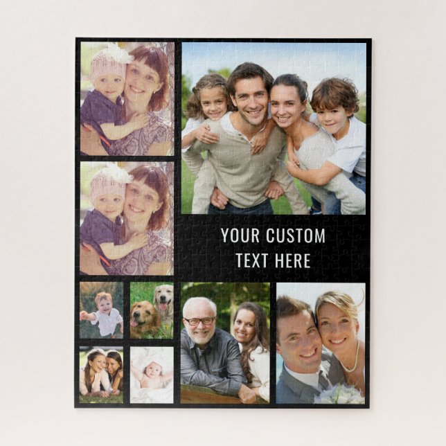 Custom 9 Photo Collage Jigsaw Puzzle (Vertical)