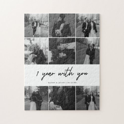 Custom 9-Photo Couple 1 Year Anniversary