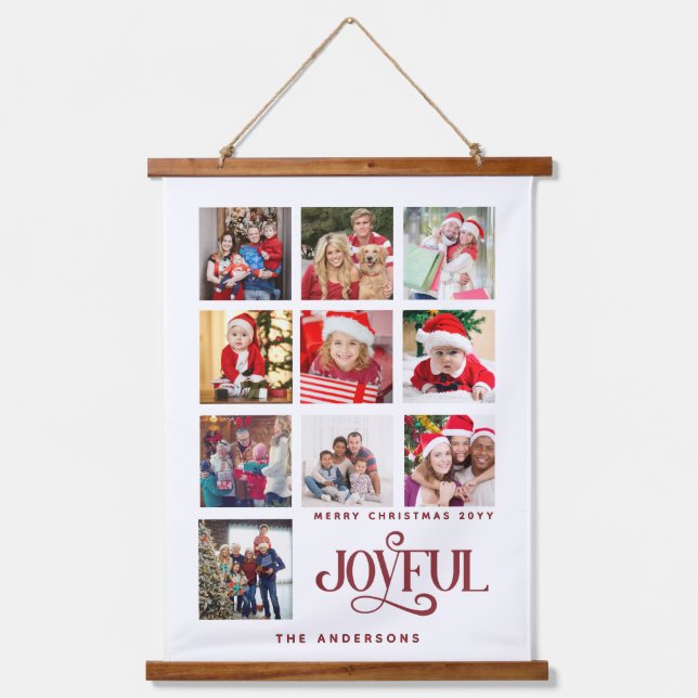 Custom 9 Photos  Hanging Tapestry (Front)