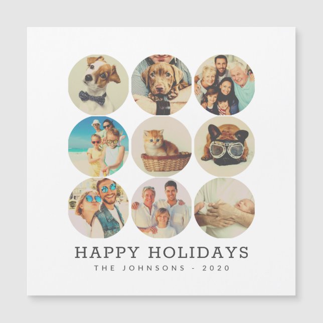 Custom 9 Photos Modern Family & Pet Memories (Front)