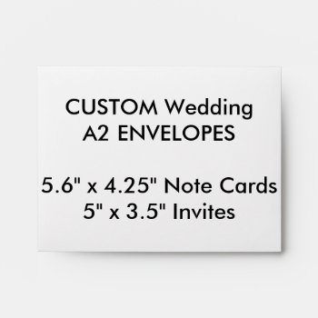 Custom A2 Envelopes 5.6" X 4.25" Note Cards by PersonaliseMyWedding at Zazzle