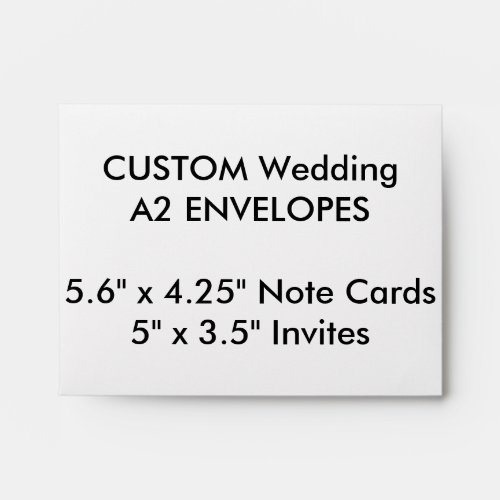 Custom A2 Envelopes 56 x 425 Note Cards