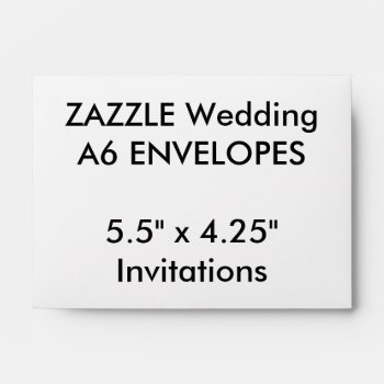 Custom A6 Envelopes 5.5"x4.25" Invitations by TheWeddingCollection at Zazzle