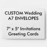 Custom A7 Envelopes 7&quot; X 5&quot; Invitations &amp; Cards at Zazzle