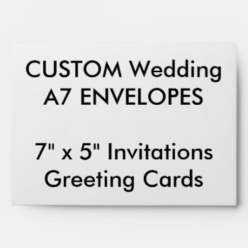 Custom A7 Envelopes 7" X 5" Invitations & Cards by PersonaliseMyWedding at Zazzle