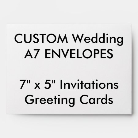 Custom A7 Envelopes 7" X 5" Invitations & Cards