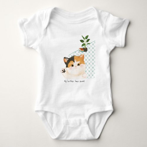 Custom A Cats Day _ BrotherSister has Paws Baby Bodysuit