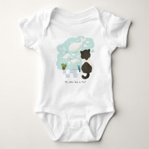 [Custom] A Cat's Day - My Sister/Brother has Tail Baby Bodysuit