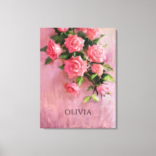 Custom A Dream in Shades of Pink Canvas Print