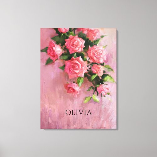 Custom A Dream in Shades of Pink Canvas Print