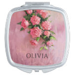 Custom A Dream In Shades Of Pink Compact Mirror at Zazzle