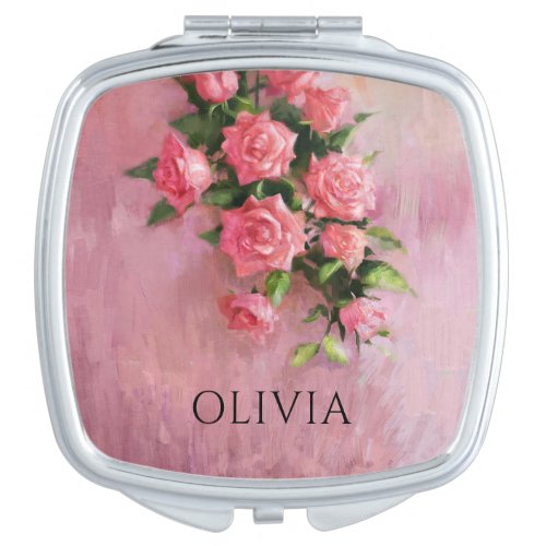 Custom A Dream in Shades of Pink Compact Mirror