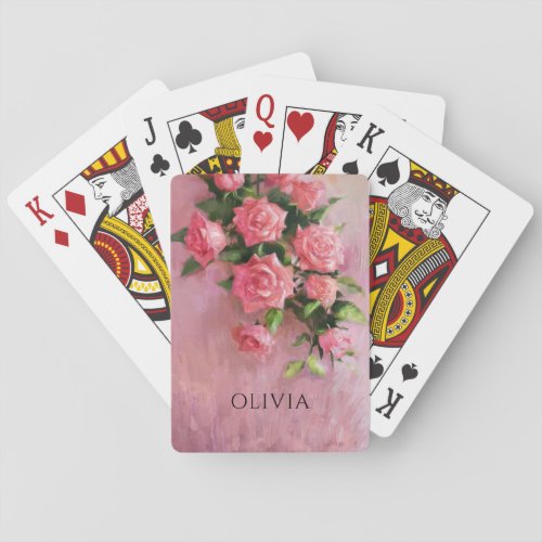 Custom A Dream in Shades of Pink Poker Cards