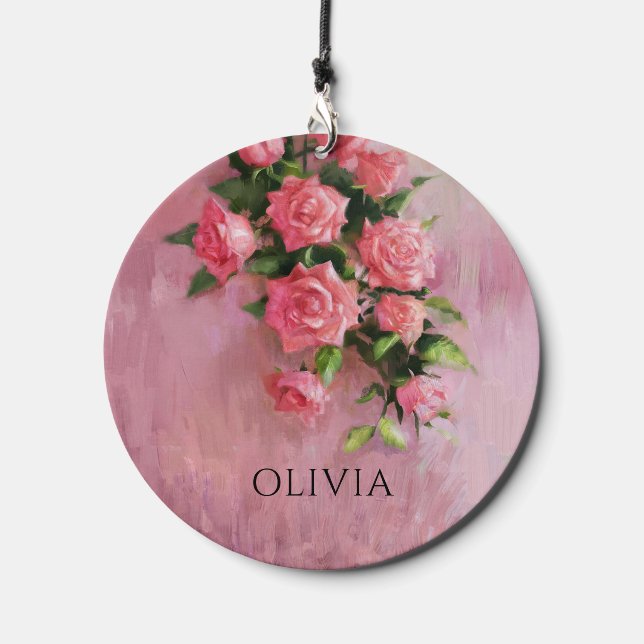 Custom A Dream in Shades of Pink Wind Chime (Front)