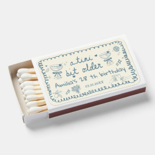 Custom A Tini Bit Older Birthday Party, 30th, 40th Matchboxes
