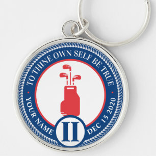 Custom AA NA Golf Addiction Recovery Token Chip Ke Keychain