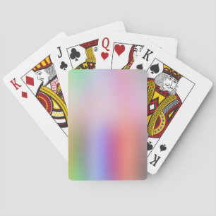 Custom Abstract Art Elegant Colorful Template Poker Cards