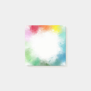 Custom Abstract Art Rainbow Colors Pink Red Orange Post-it Notes