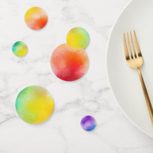 Custom Abstract Art Template Colorful Pink Red Confetti