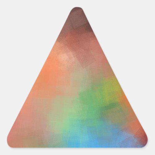 Custom Abstract Blank Template Modern Elegant Triangle Sticker