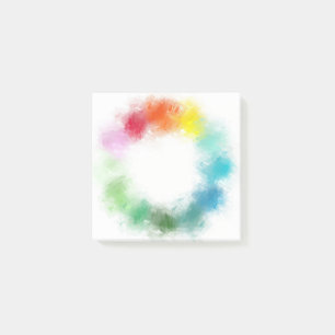Custom Abstract Blue Green Purple Pink Red Yellow Post-it Notes