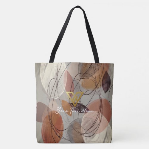 Custom  Abstract Canvas Tote
