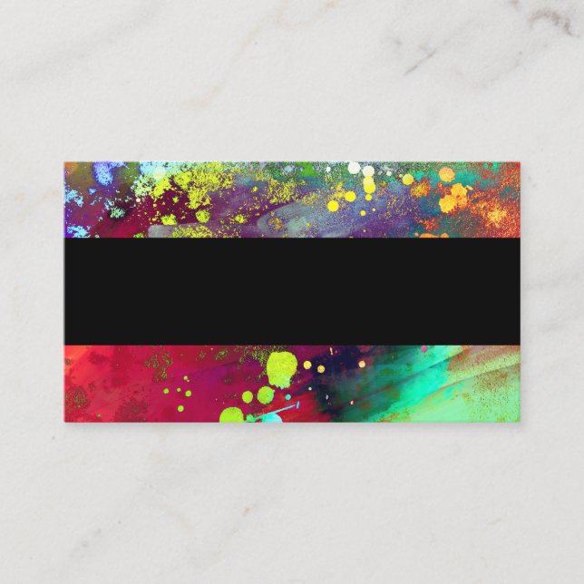 custom abstract  colorful business card template (Front)