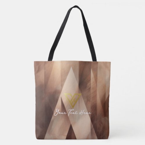 Custom    Abstract Diamond Tote Bag
