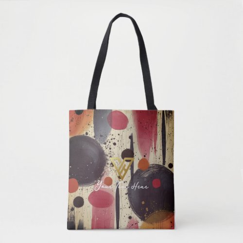Custom  Abstract Elegance Personalized Tote