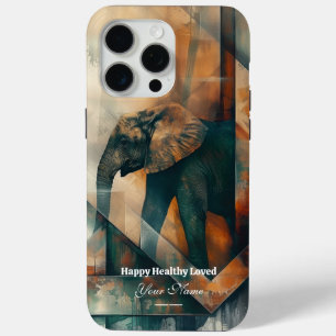Custom : Abstract Elephant iPhone 15 Promax Case