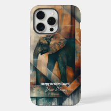 Custom : Abstract Elephant iPhone 15 Promax Case