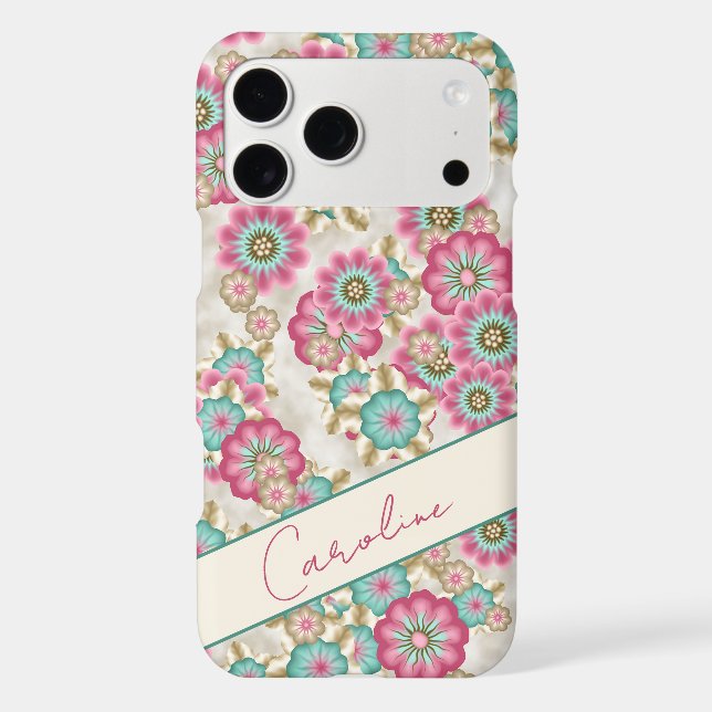 Custom Abstract Japanese Spring Flowers Pattern Iphone Case (Back)