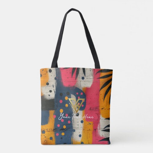 Custom  Abstract Mlange Personalized Tote Tote Bag