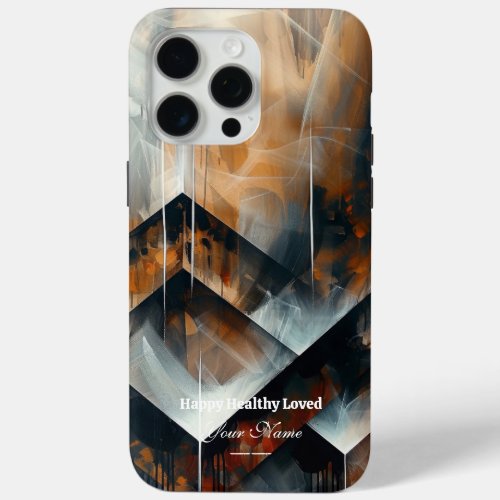 Custom  Abstract Oil Swirl iPhone 15 Promax Case