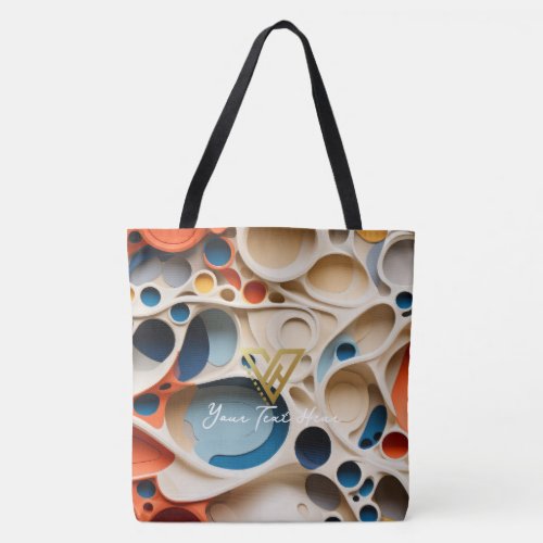 Custom  Abstract Orb Fusion Tote