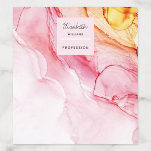 Custom Abstract Pink Ink Paint Envelope Liner