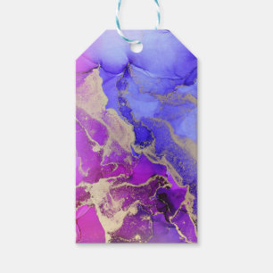 Custom Abstract Pink Purple Gift Tags
