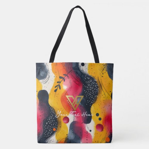 Custom  Abstract Vibrance Personalized Tote