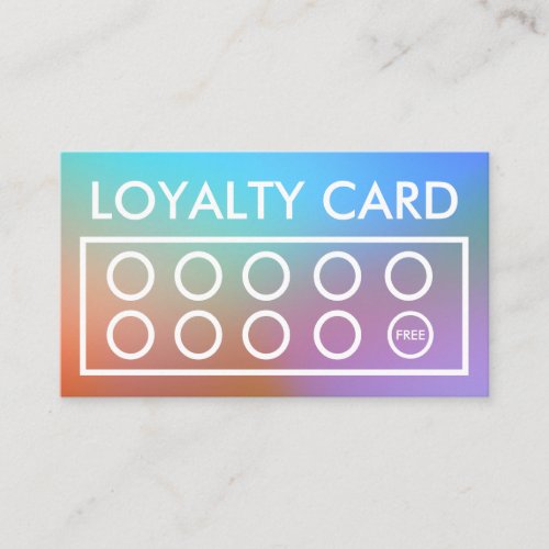 Custom Abstract Watercolor Purple Loyalty Card
