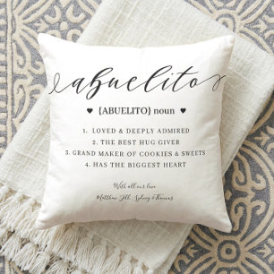 Custom Abuela Definition Mother's Day Keepsake Throw Pillow