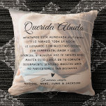 Custom Abuela Message Photo Modern Mother's Day Throw Pillow<br><div class="desc">Show your Abuela your love with this chic, modern photo pillow with your own custom message. With space for two photos, ability to personalize to any name you might be calling her (Nana, Nonna, Meemaw, Oma, Mimi, Grandma etc) and your own names as sender - this letter on a pillow...</div>