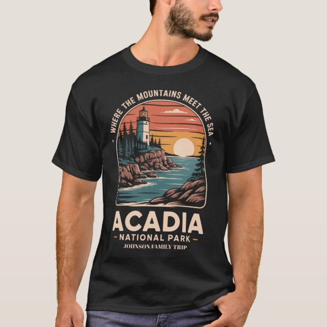 Custom Acadia National Park Family Trip Shirt (Front)