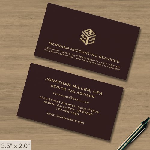 Custom Accounting Business Cards
