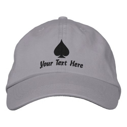 Custom Ace of Spades hats for poker players  more