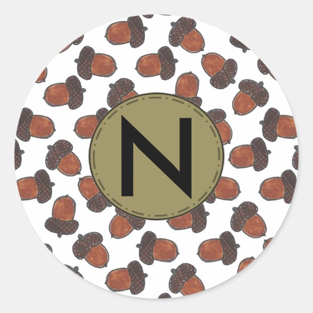 Custom Acorn Sticker (Front)