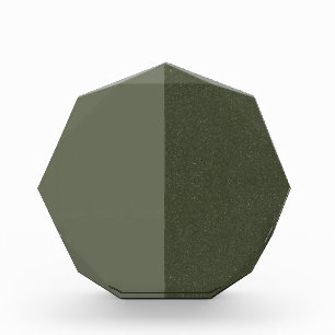 Custom Acrylic Award – Smooth&Textured Moss Green