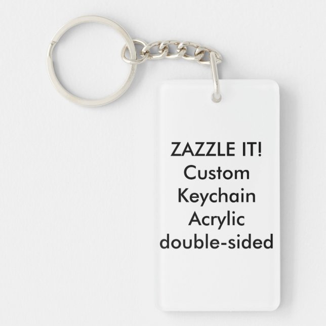 Custom Acrylic Keychain Key Ring Blank Template (Front)