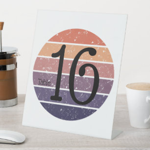 Custom Acrylic Table Number Sign - Wedding & Event